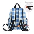 thumbnail image 5 of FORMRS School Backpack with Front Zippered Pocket 12" Student Travel Daypack, Blue Plain, 5 of 6