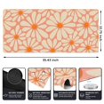 thumbnail image 2 of Alfombrilla de ratón grande iCasso XXL para escritorio, diseño floral naranja, 2 of 7