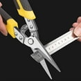 thumbnail image 3 of Industrial Stainless Steel Aviation Snips Heavy Duty Metal Cutting Shears for Light Gauge Steel Ductwork HVAC, 3 of 6