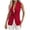 Red, variant on MIASHUI Women's Fashion Solid Color Button Sleeveless Cardigan Jacket Crew Neck Lightweight Summer Coat Purple,S