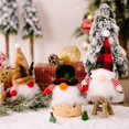 thumbnail image 5 of 4 pcs Christmas decoration items Q edition rudolph luminescent faceless dwarf pendant with lamp, 5 of 5