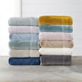 Great Bay Home Solid Velvet Plush Warm and Cozy Fleece Sheet Set (Twin