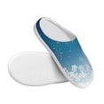 thumbnail image 3 of Picia Christmas Snowflakes for Women's Lamb-hug Comfy Fleece House Slippers Memory Foam, Slip-on House Shoes Indoor Outdoor-37/38, 3 of 7