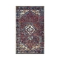 thumbnail image 3 of GLN Rugs Narman - Indoor, Machine Washable Area Rug 2'6"x6'6" Turkish Burgundy Home Carpet, All Ages, 3 of 8