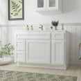 thumbnail image 2 of 48 in. W x 21 in. D x 32.5 in. H Bath Vanity Cabinet without Top in White, 2 of 5