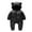 Black, variant on Baby Snowsuit Winter Warm Jumpsuit with Bear Ears Hood Down Cotton Padded Romper Cold Weather Outerwear