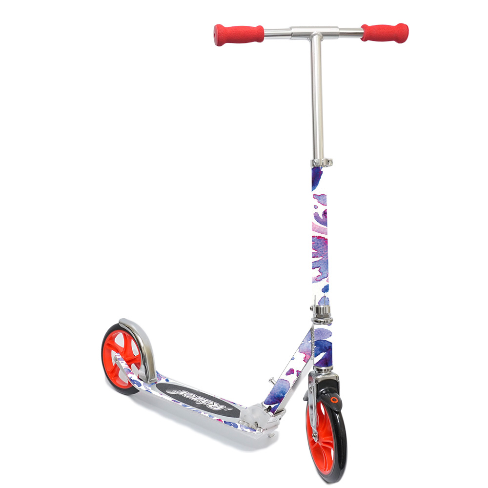 Skin Decal Wrap for Razor A5 Lux Kick Scooter sticker Blue Petals