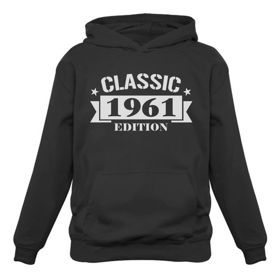 Tstars Mens 60th Birthday Gift Birthday Gift for 60 Year Old Sweatshirt 1961 Classic Edition Birthday Party Birthday Shirts for Men Hoodie
