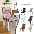 thumbnail image 6 of TSOVTHRID Cardinal Cherry Blossom Print Quilted Dining Chair Cushion Cover Non-Slip Water Resistant Chair Covers with Elastic Band Seat Slipcovers for Home, Restaurant, Set of 2, 6 of 7