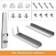 thumbnail image 3 of Wall-mounted stainless steel microwave oven holder with hooks and telescopic arms for microwave oven Folding, 3 of 5