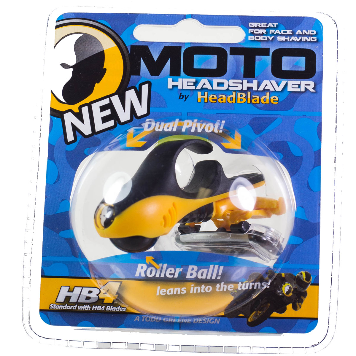 HeadBlade MOTO Head Shaver, Head and Skull Razor, Dual Pivot, Roller Ball with HB4 Blades - image 2 of 2