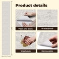 thumbnail image 5 of Peel and Stick Wallpaper White Brick Wall Texture Subtle Grains Details Wall Mural 17.7in x 9.8ft Self Adhesive Removable Wall Paper Renter Friendly Wallpaper for Nursery Bedroom Cabinets, 5 of 8