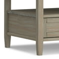 thumbnail image 3 of Simpli Home Warm Shaker Solid Wood 48 inch Wide Transitional Coffee Table in Distressed Grey, 3 of 13