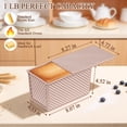 thumbnail image 4 of Walchoice 2 Pack Pullman Loaf Pan with Lid, 1 LB Dough Capacity Nonstick Rectangular Bread Pan, Long Toast Box for Homemade Sourdough, Sandwich Bread & Baking, Deep Bread Baking Tin, 4 of 8