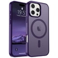 thumbnail image 1 of Funda magnética SUPFINE para iPhone 16 Pro, color morado oscuro, 1 of 7