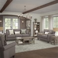 thumbnail image 3 of Pemberly Row Modern 61W Loveseat in Beige Herringbone Fabric, 3 of 8