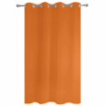 thumbnail image 2 of Outdoor Curtains for Patio Waterproof, Orange Windproof Pravicy Outside Porch Blackout Curtain, Pure Orange Sun Blocking Grommets Curtains for Cabana Gazebo 54"x95", 2 of 9