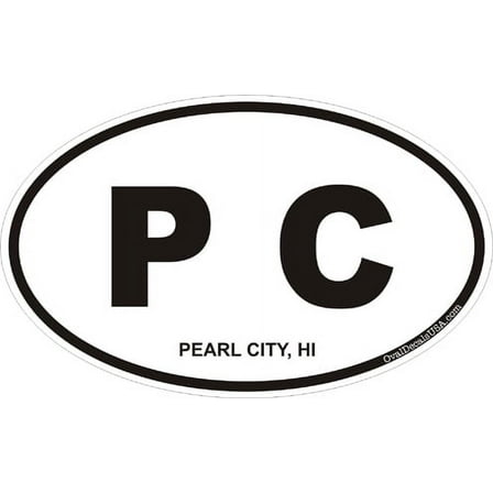 3.8 Inch Pearl City, Hawaii Decal Sticker