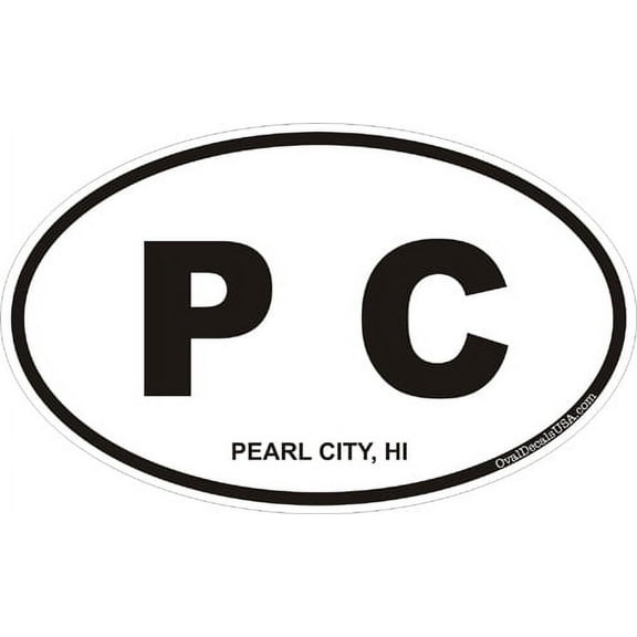 3.8 Inch Pearl City, Hawaii Decal Sticker