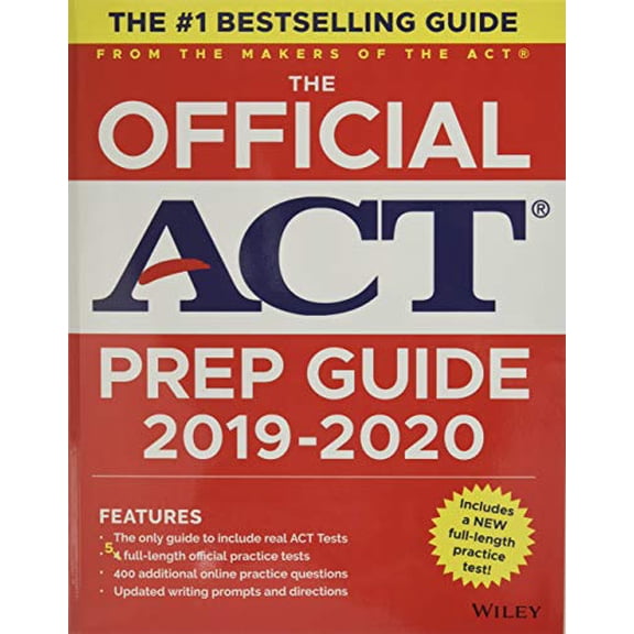 Pre-Owned The Official ACT Prep Guide 2019-2020, (Book   5 Practice Tests   Bonus Online Content) (Paperback) by ACT
