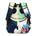 thumbnail image 4 of Goofa The Nightmare Before Christmas Pattern Casual Backpack for School & Travel – Lightweight Ergonomic Backpack with Laptop Compartment, Multiple Pockets-One Size, 4 of 5
