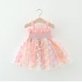 thumbnail image 6 of RIJOPUTY Girls Tulle Dress First Communion Dress for Girls Baptism Gown for Baby Girl Falda Roja Para Niña Vestidos De Bebe Ballet Clothes for 4-6 Clothes Size 6 Cute Toddler Girl Clothes 5, 6 of 9