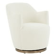 thumbnail image 3 of SAFAVIEH Couture Christian Modern Boucle Solid Accent Chair, Ivory, 3 of 6