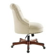 thumbnail image 4 of Riverbay Furniture Fabric Beige Office Chair Rectangular Adjustable 35"H Unassembled, 4 of 10