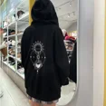 thumbnail image 4 of Serie de televisión 2024 Eclipse Akk Ayan Disfraz de cosplay Adulto Unisex Sudadera con capucha negra con cremallera Abrigo superior Chaqueta Jersey Sudadera informal, 4 of 4