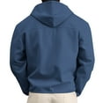 thumbnail image 3 of Busydd Mens Jacket Zip Up Hoodie Jackets Solid Color Long Sleeve Outwear Casual Lightweight Windbreaker Jackets for Men Comfy Cotton Jackets Summer Fashion Sport Coats with Pockets, 3 of 5