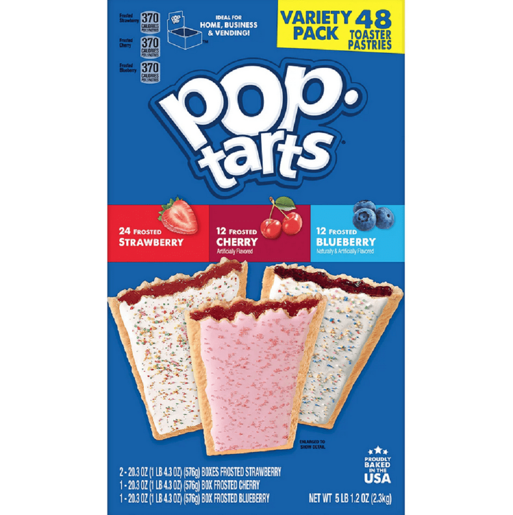 Pop-Tarts, Breakfast Toaster Pastries, Variety Pack, 48 Ct, 81.2 Oz