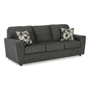 Ashley Furniture Cascilla Contemporary Fabric & Wood Sofa in Gray