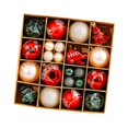 thumbnail image 3 of Bolas de Navidad Adornos Decorativos Adornos Resistentes Ligeros Novedad Diámetro 32 piezas, 3 of 9