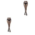 thumbnail image 2 of Guardurnaity Medias negras Aniversario Apasionado Misterioso Medias de red de cintura alta Dulce regalo Ropa de mujer Panty-hose 6023 Type1 NO1, 2 of 6