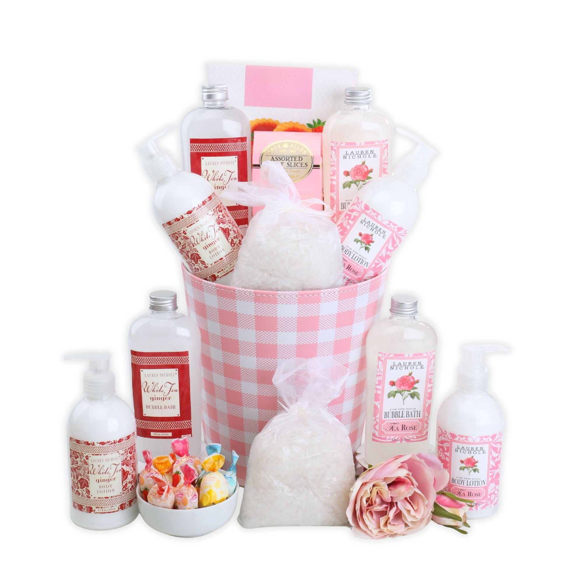 Alder Creek Gift Baskets Rose & Spa French Truffles (8 Items)