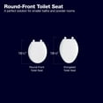 thumbnail image 4 of Kohler K-4734-96 Rutledge Q3 Advantage Quiet-Close Elongated Toilet Seat - Biscuit, 4 of 4