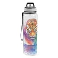 thumbnail image 2 of Sports Water Bottle 1000ML Tritan Food Grade Clear Water Bottle Fitness Outdoor Sports Bike Rainbow Beautiful Tiger, 2 of 7
