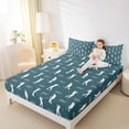 thumbnail image 4 of Homewish Golf Ball Twin Sheet Sets,Sport Game Twin Fitted Sheet,Green White Flat Sheet For Boys Teens,Luxury Bedroom Decor,3 Pieces, 4 of 7
