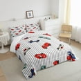 YST Race Car Comforter Set Speed Sports Car Bedding Set Racing Car