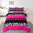 thumbnail image 2 of Erosebridal Leopard Cheetah Print Comforter Sets Twin Size, Zebra Print Comforters & Duvets, Farmhouse Animal Decor, Reversible, 2 of 7
