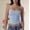 Light Blue, variant on Delayuji Womens Camasole Tops Skinny Solid Color Adjustable Strap Halter Camisole Top Loungewear Crop Top Tank Top Basic Layer