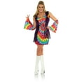 thumbnail image 2 of Women's 60s Hippie Revolution Groovy Dress Costume Small 4-6, 2 of 2