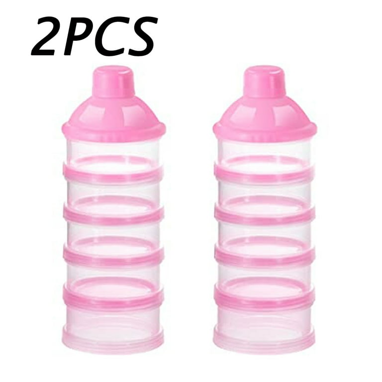 2 PCS 5 Layers Baby Milk Powder Dispenser, Milk Powder Pots