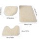 thumbnail image 3 of Juego de alfombras de baño de 3 piezas | Alfombra de baño supersuave y absorbente con base antideslizante | Estilo moderno para baño, ducha y bañera | Lavable a máquina y de secado rápido, 3 of 9