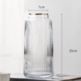 thumbnail image 2 of Glass Vase Flower Display Table plant vase Decor Hydroponic Flower Vases Clear 25cm, 2 of 9