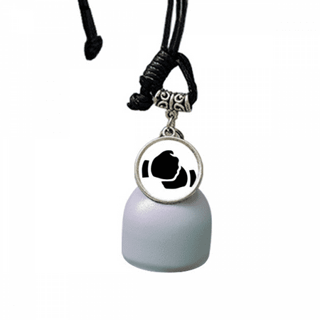 

Salute Gesture Outline Pattern Wind Chimes Bell Car Pendant