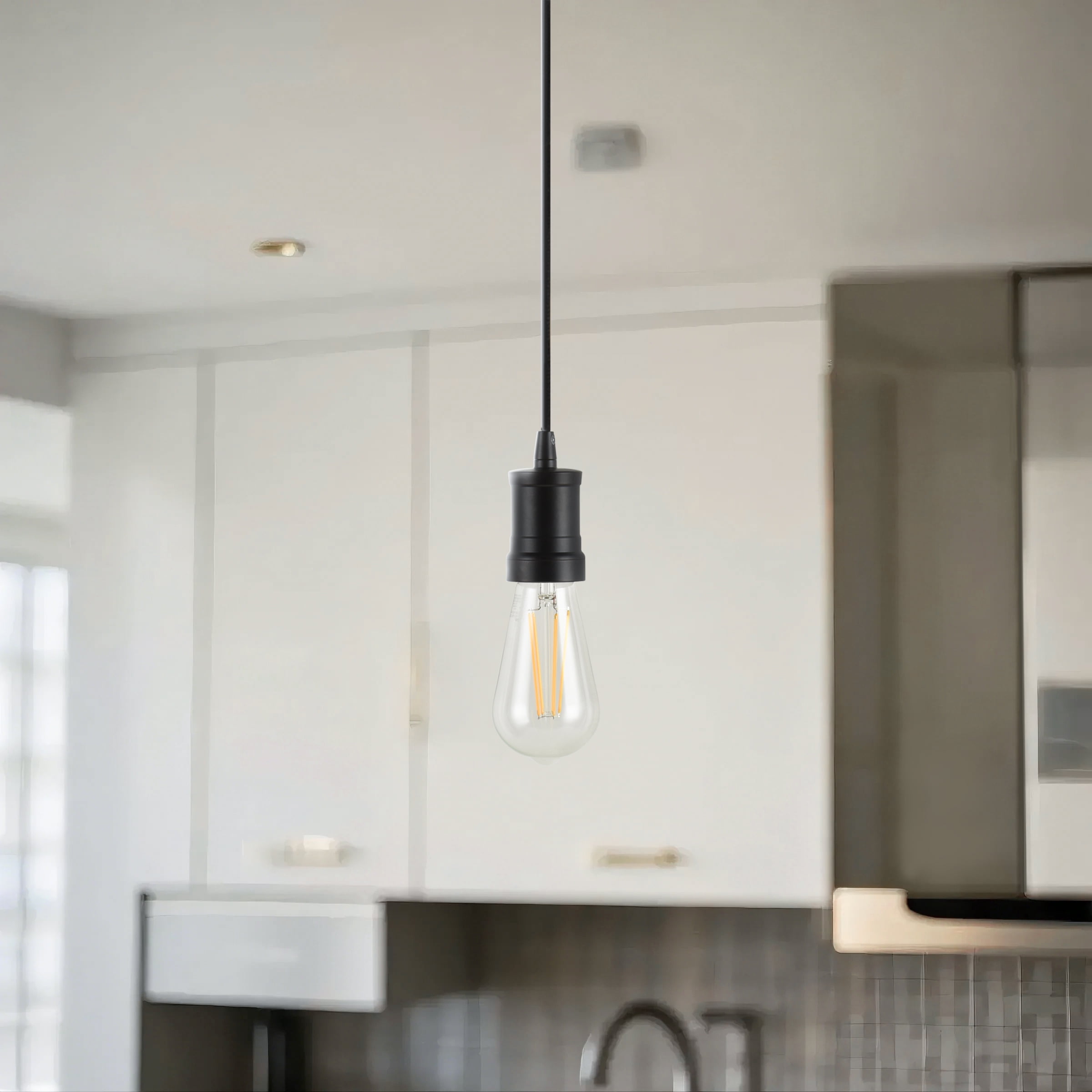 Better Homes & Gardens Bronze Pendant Ceiling Light with 126 in Adjustable Fabric Cord
