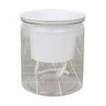 thumbnail image 1 of Flowerpots with Dish Ceramic, Self Watering Pots for Indoor Plants Pack 4.3 Inch Flower Pot Modern Decorative Plastic Planter with Extra Large Water Storage for All House Plants, Flower Pots, 1 of 7