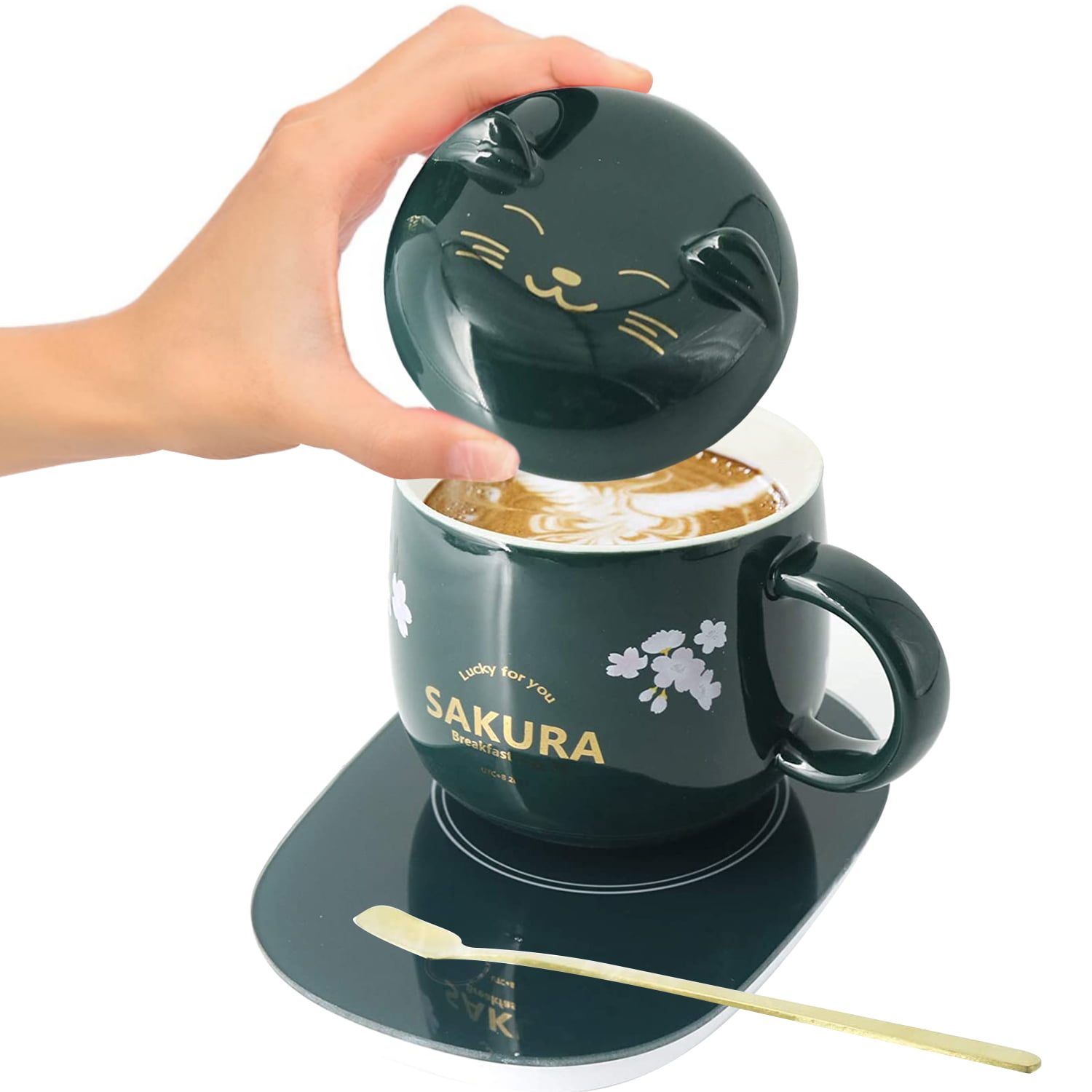 Electric Cup Mug Warmer Coffee Tea Milk Drink Soup Heater Pad Office Home Desk 