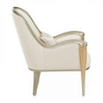 thumbnail image 4 of Michael Amini Villa Cherie Accent Chair - Pearl Fabric/Caramel, 4 of 14